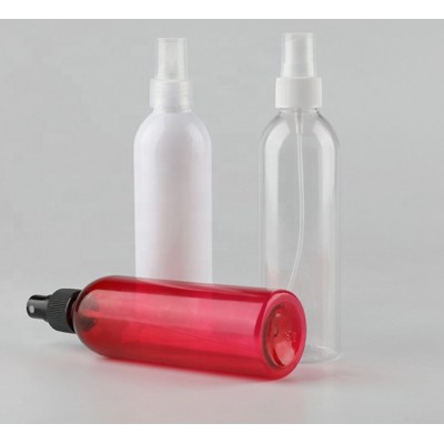 Luxury BPA-FREE PET plastic mist spray pump  bottle 100ml 120ml 150ml 180ml 200ml 250ml 8oz boston round perfume spray bottle