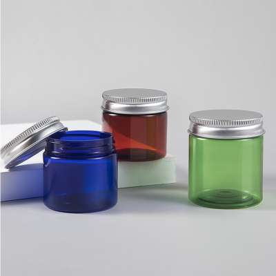 Empty sized PET plastic jar face eye skin care cream jar plastic 50ml 100ml 150ml 200ml pet jars