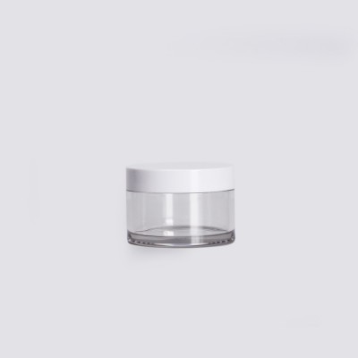 Wholesale 15 50 ml empty round shape containers hand cream makeup cobalt blue packaging plastic cosmetics cream jar