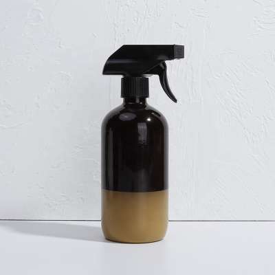 Top Sale Wholesale Empty 16 ounce Amber Glass Spray Bottle/500ml Soap Dispenser Bottle/Shampoo Bottle