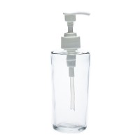 cone shape empty glass diffuser bottle shampoo packaging 250 ml hand sanitizer glass pump bottles with spray pump lids