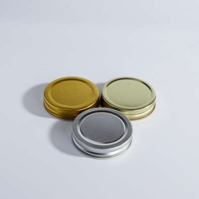 Factory Wholesale 70mm 86mm Round Mason Jar Lid Silver Golden Black Color Metal Lids For Mason Jars