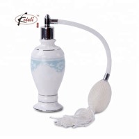 90ml durable porcelain perfume bottle with gasbag spray pump